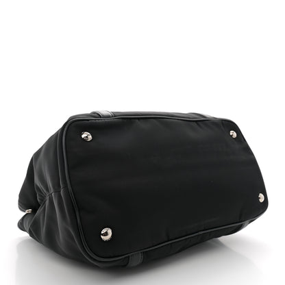 Prada Tessuto Nylon Soft Calf Small Tote Black 4 of 12