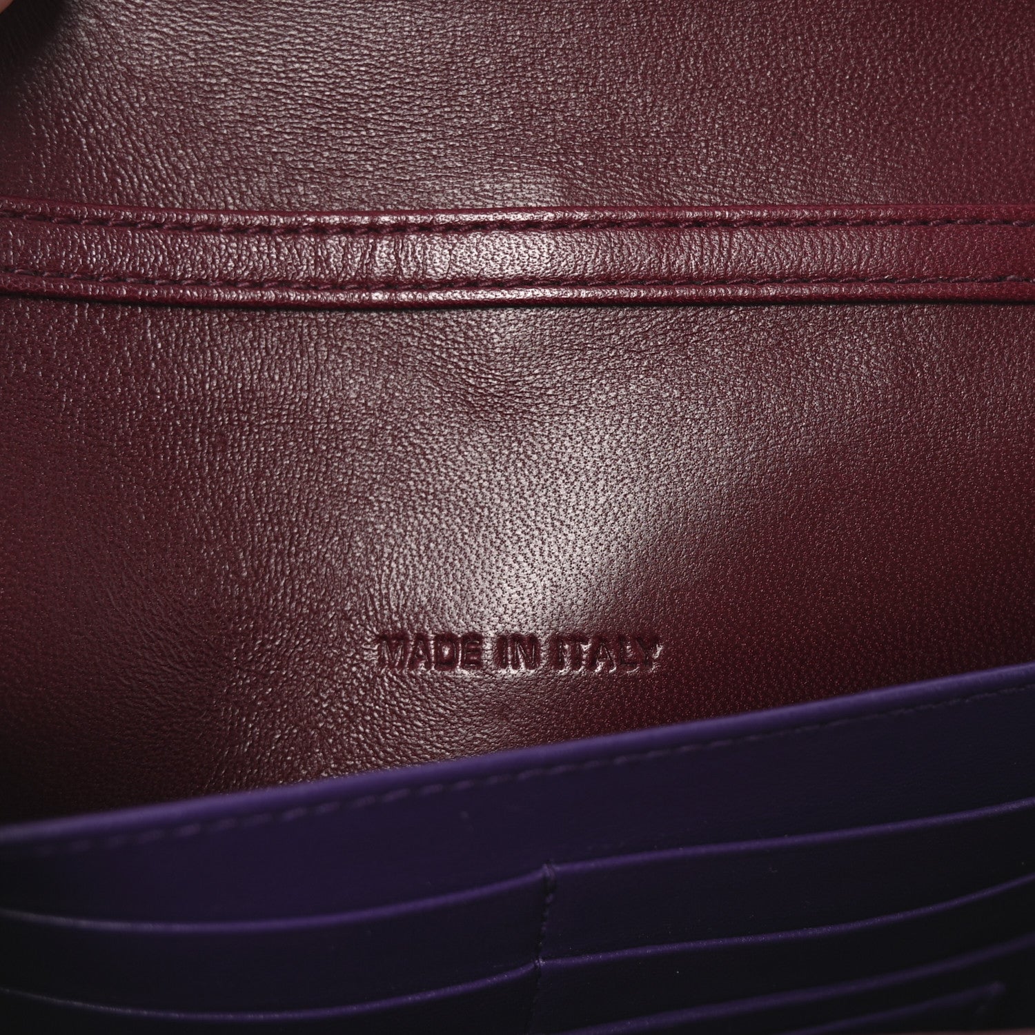 Christian Dior Lambskin Cannage Miss Dior Promenade Pouch Plum 7 of 11