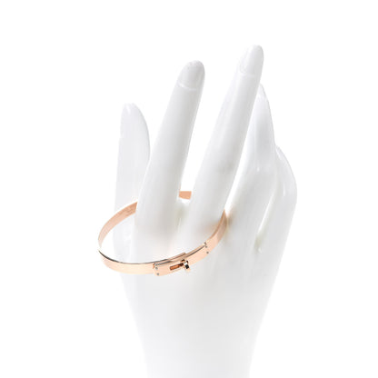 Hermes 18K Rose Gold Diamond PM Kelly Bracelet SH 2 of 5