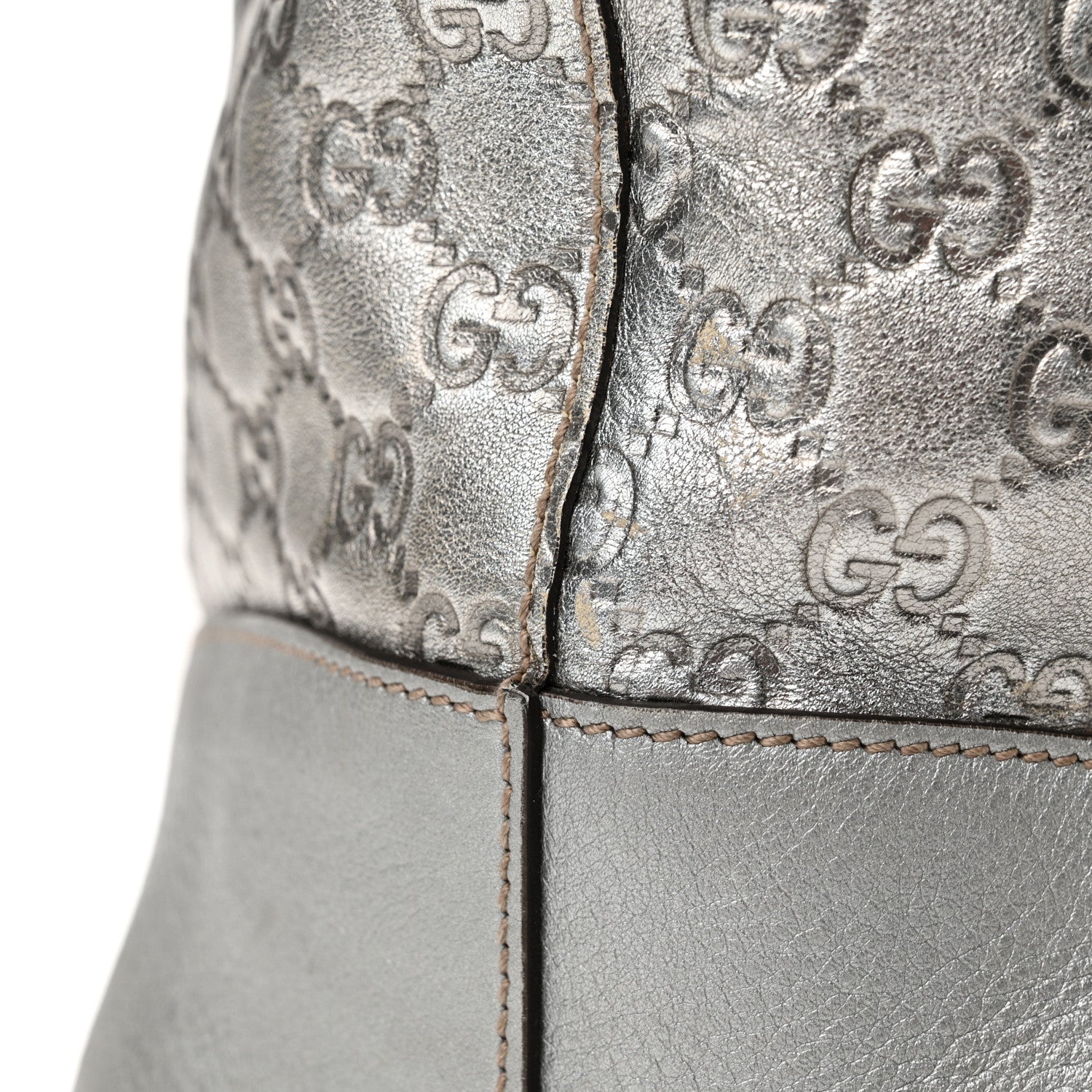 Gucci Guccissima Large Tote Silver 17 of 21