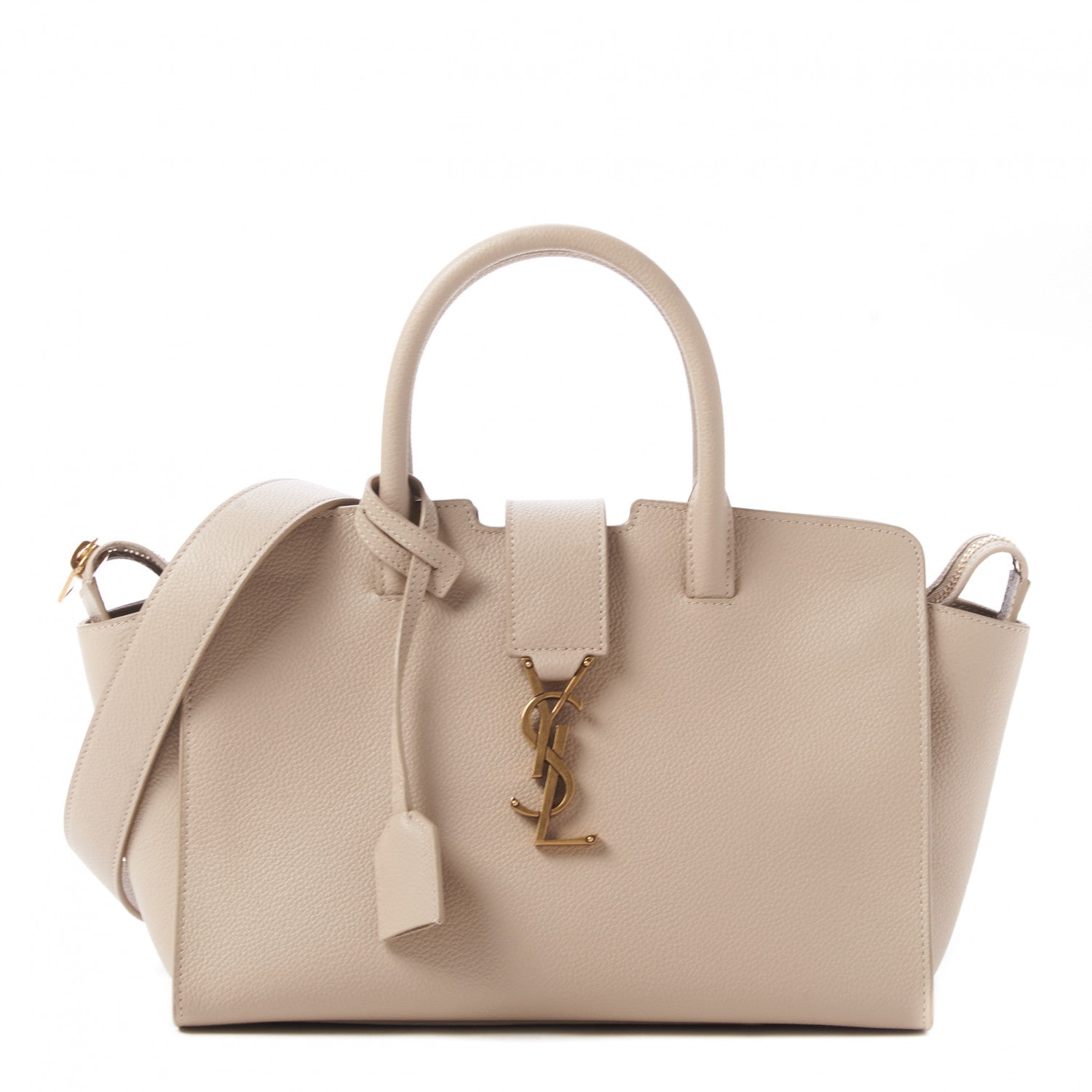 Saint Laurent Calfskin Baby Monogram Downtown Cabas Beige 1 of 9