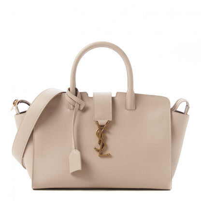 Saint Laurent Calfskin Baby Monogram Downtown Cabas Beige 1 of 9