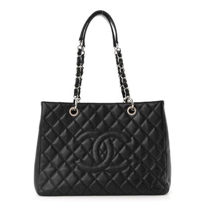 Chanel Caviar Quilted Grand Shopping Tote GST Black 1 of 10