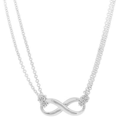 Tiffany Sterling Silver Infinity Pendant Necklace 4 of 7