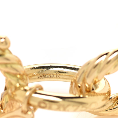 David Yurman 18K Yellow Gold 12mm Large Oval Link Bracelet 4 of 5