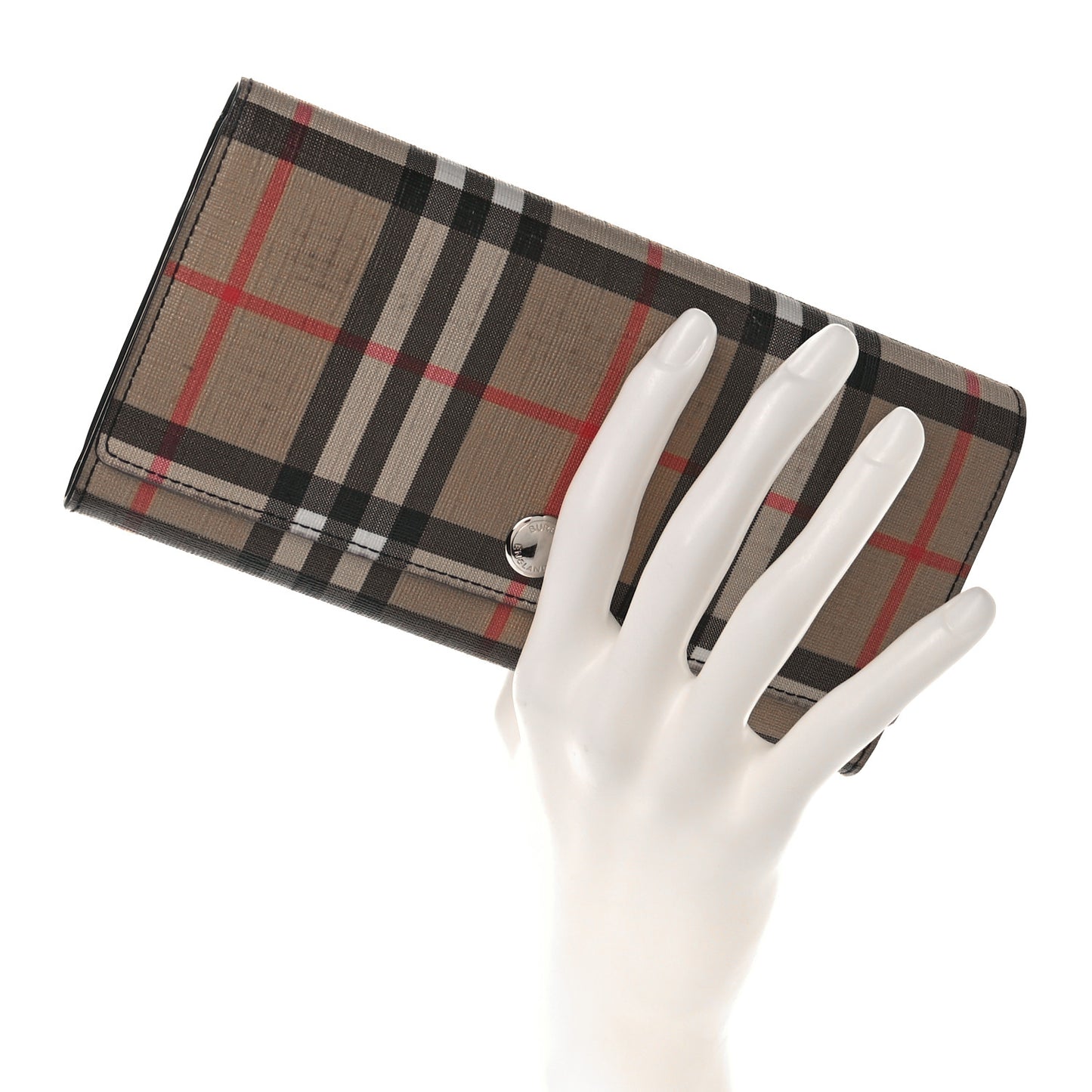 Vintage Check Wallet Black