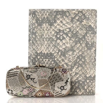 Judith Leiber Crystal Minaudiere Clutch Silver Multicolor 14 of 14