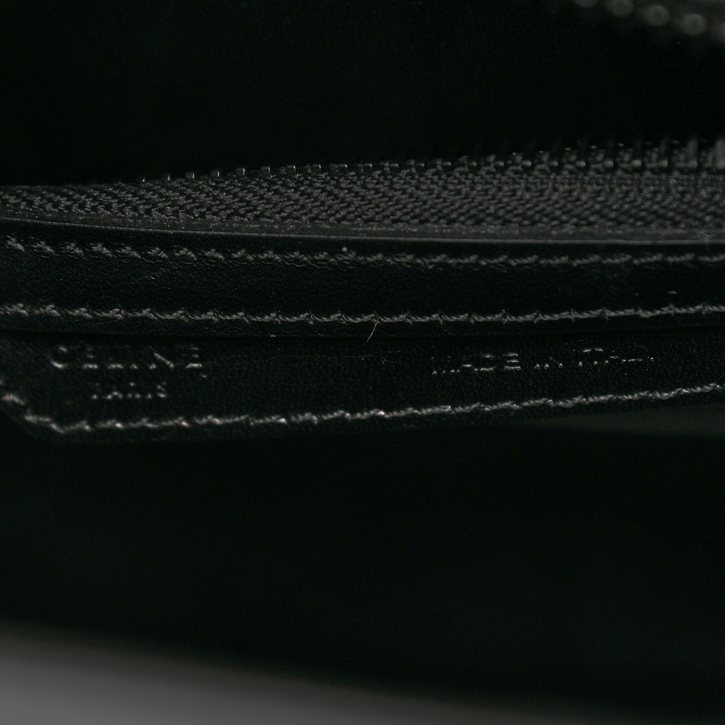 Smooth Calfskin Bi-Color Striped Micro Luggage Black
