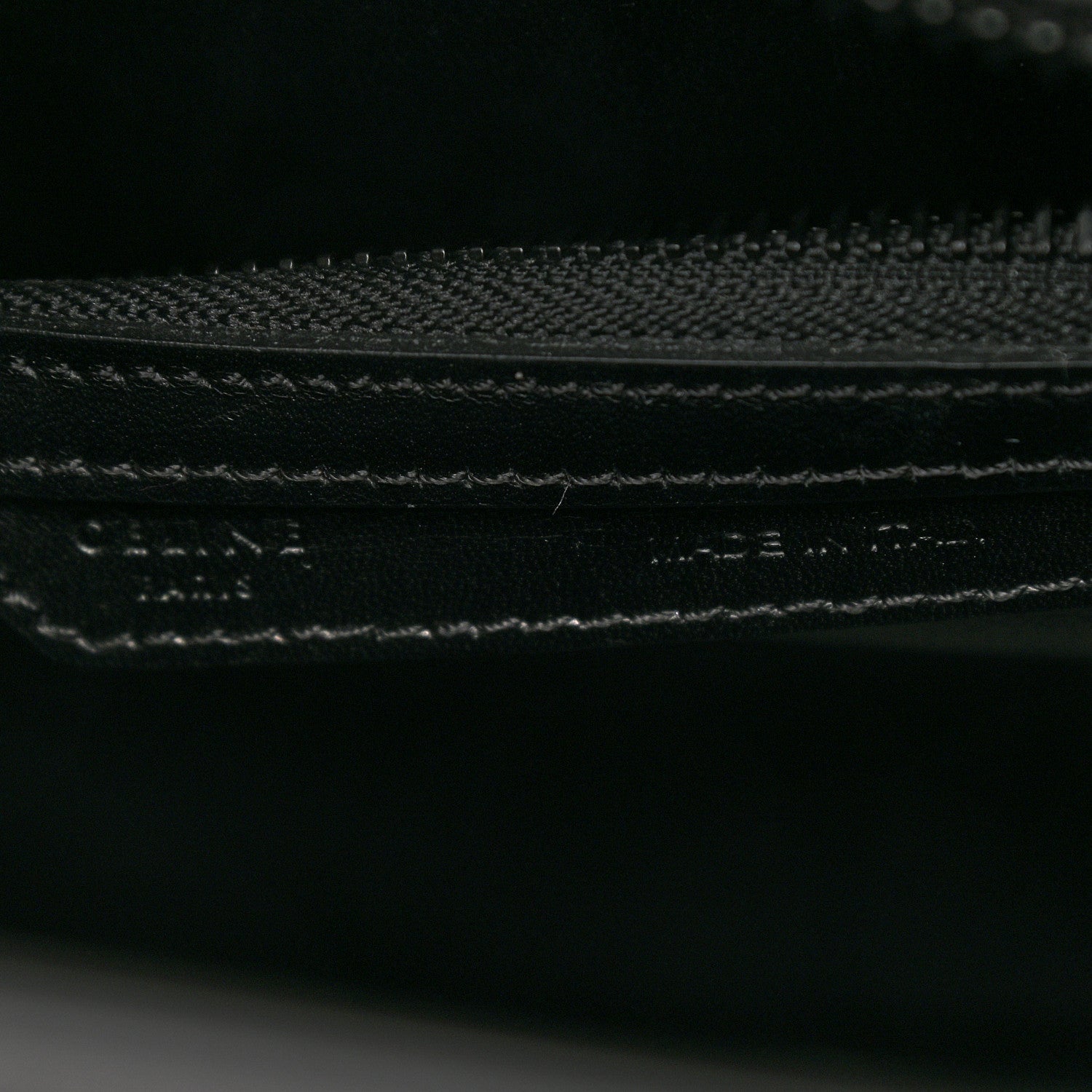 Celine Smooth Calfskin Bi-Color Striped Micro Luggage Black 7 of 9
