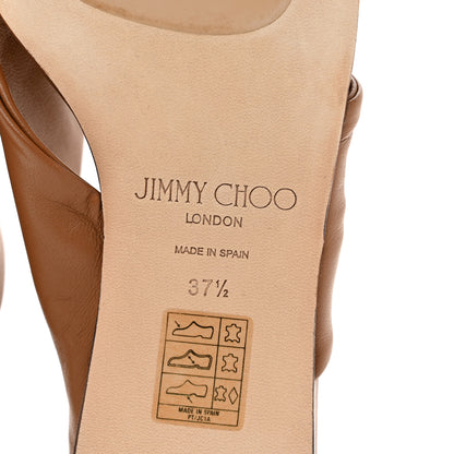 Jimmy Choo Nappa Narisa Flat Sandals 37.5 Cuoio 5 of 7