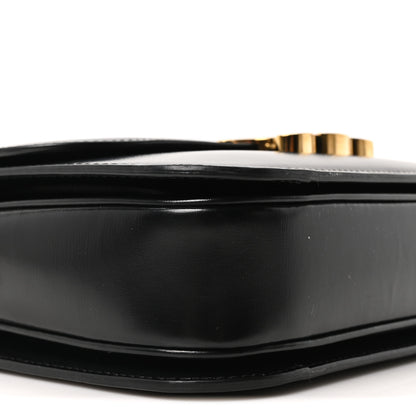 Celine Shiny Calfskin Medium Triomphe Black 9 of 10