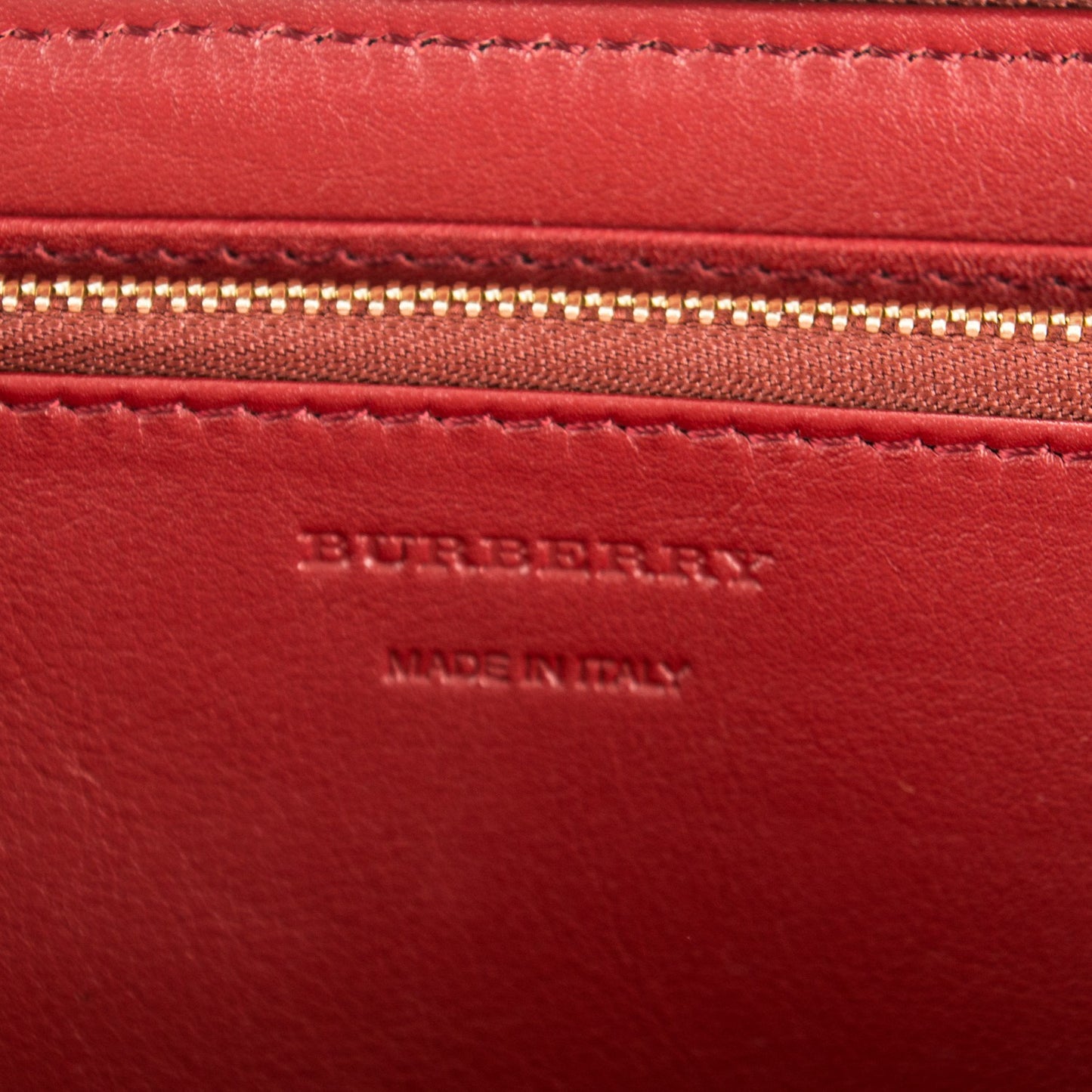 House Check Large Sartorial Ziggy Zip Around Wallet Military Red