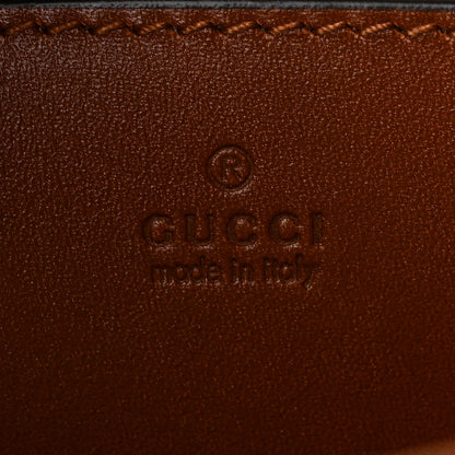 Gucci New Canvas Charisma Calfskin Crystal GG Monogram Mini Jackie 1961 Hobo Camel Ebony 6 of 10