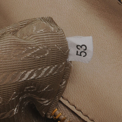 Prada Nappa Leather Gaufre Tote Beige 7 of 7