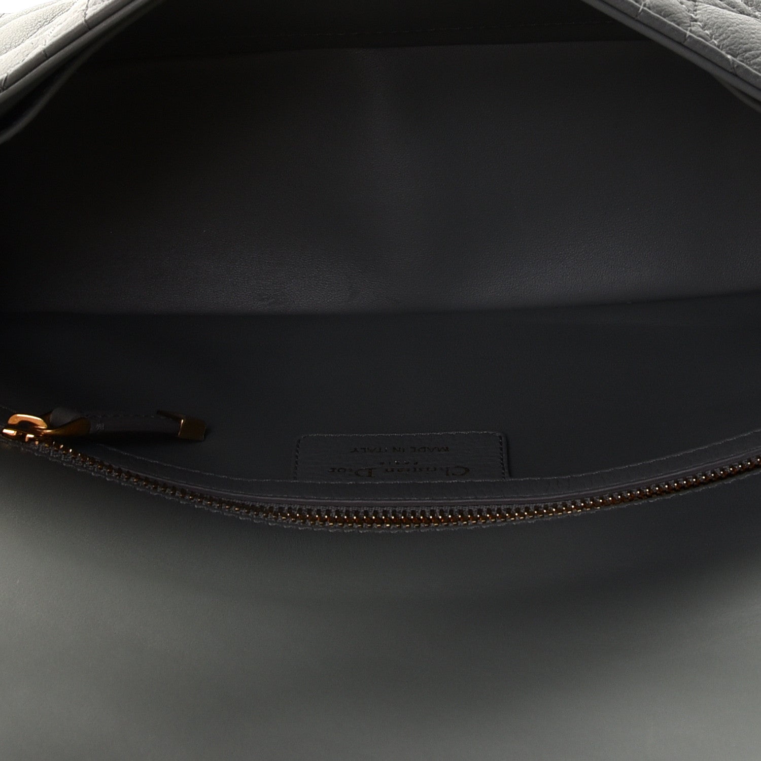 Christian Dior Lambskin Cannage Medium Caro Bag Grey 4 of 11