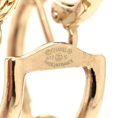 Chanel CC Dangle Clip On Earring Gold 4 of 4
