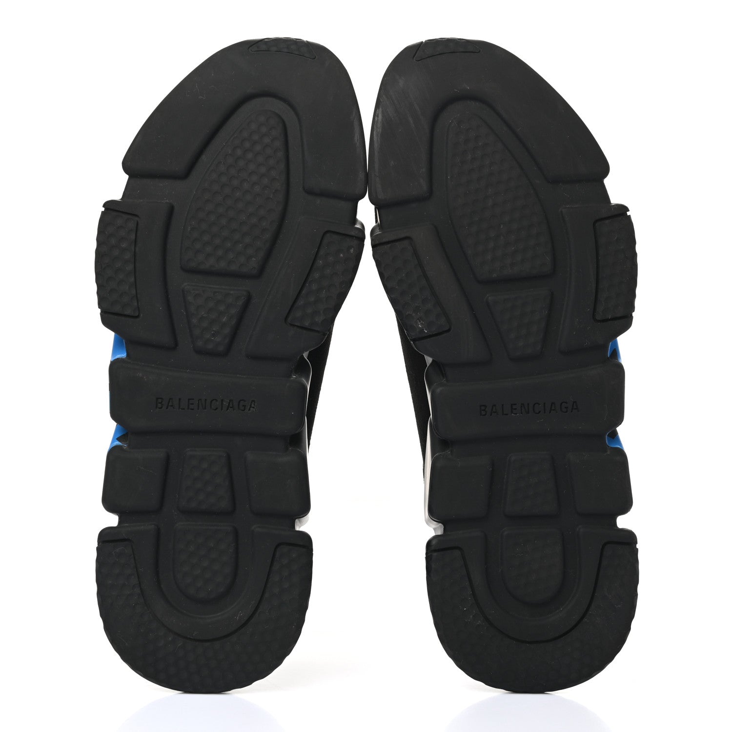 Balenciaga Neoprene Knit Mens Speed Graffiti Sneakers 41 Black Blue 5 of 8