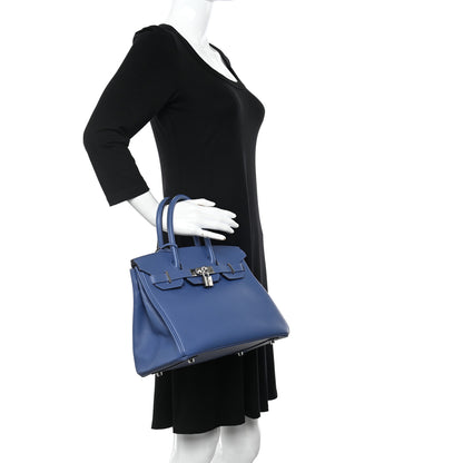 Hermes Epsom BIRKIN 30 Bleu Brighton 2 of 12