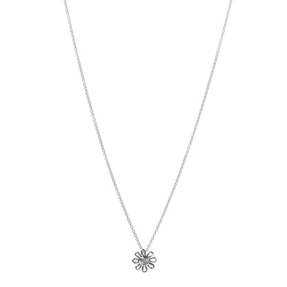 Tiffany Platinum Diamond Daisy Pendant Necklace 1 of 7