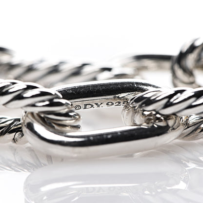 David Yurman Sterling Silver 18K Yellow Gold 13.5mm Large Madison Cable Link Bracelet 3 of 4