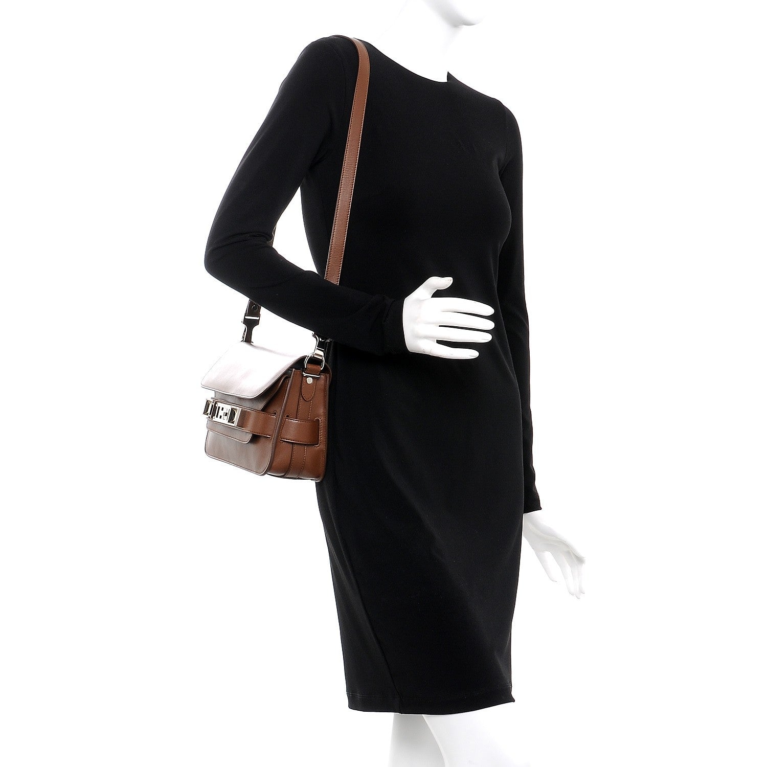 Proenza Schouler Smooth Calfskin Mini PS11 Classic Shoulder Bag Hazelnut 2 of 8