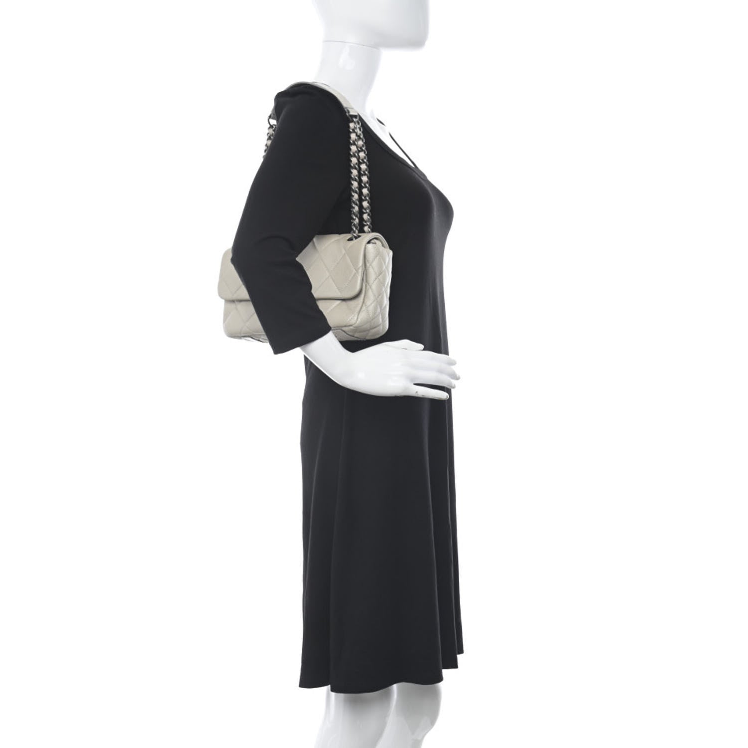 Chanel Caviar Quilted Coco Casual Flap Ivory 2 of 10