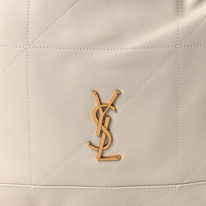 Saint Laurent Lambskin Matelasse Monogram Medium Jamie 4.3 Pochon Blanc Vintage 9 of 11