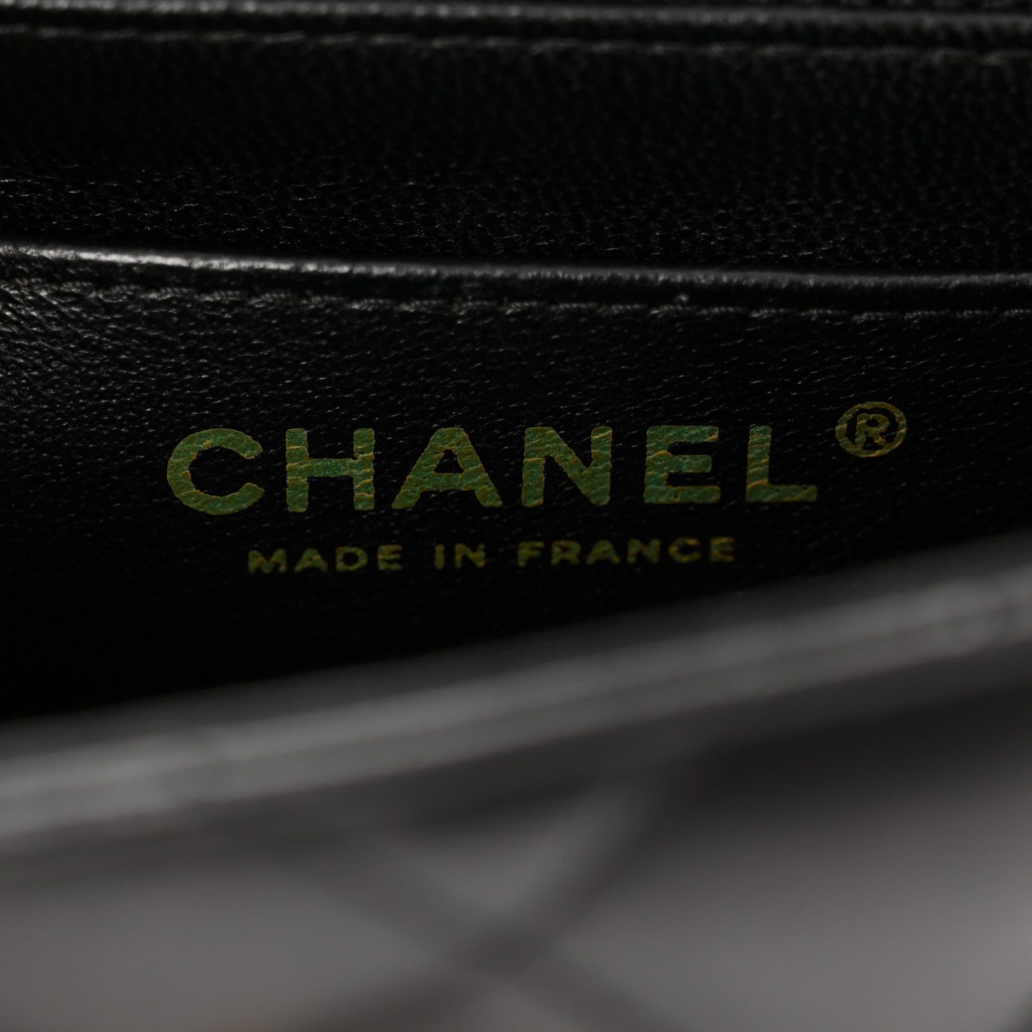 Lambskin Quilted Mini Square Flap Black