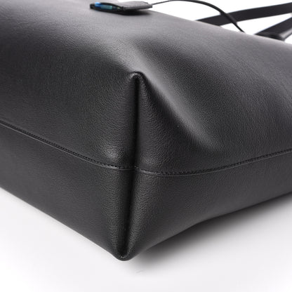 Saint Laurent Calfskin Large Shopping Tote Black 10 of 11