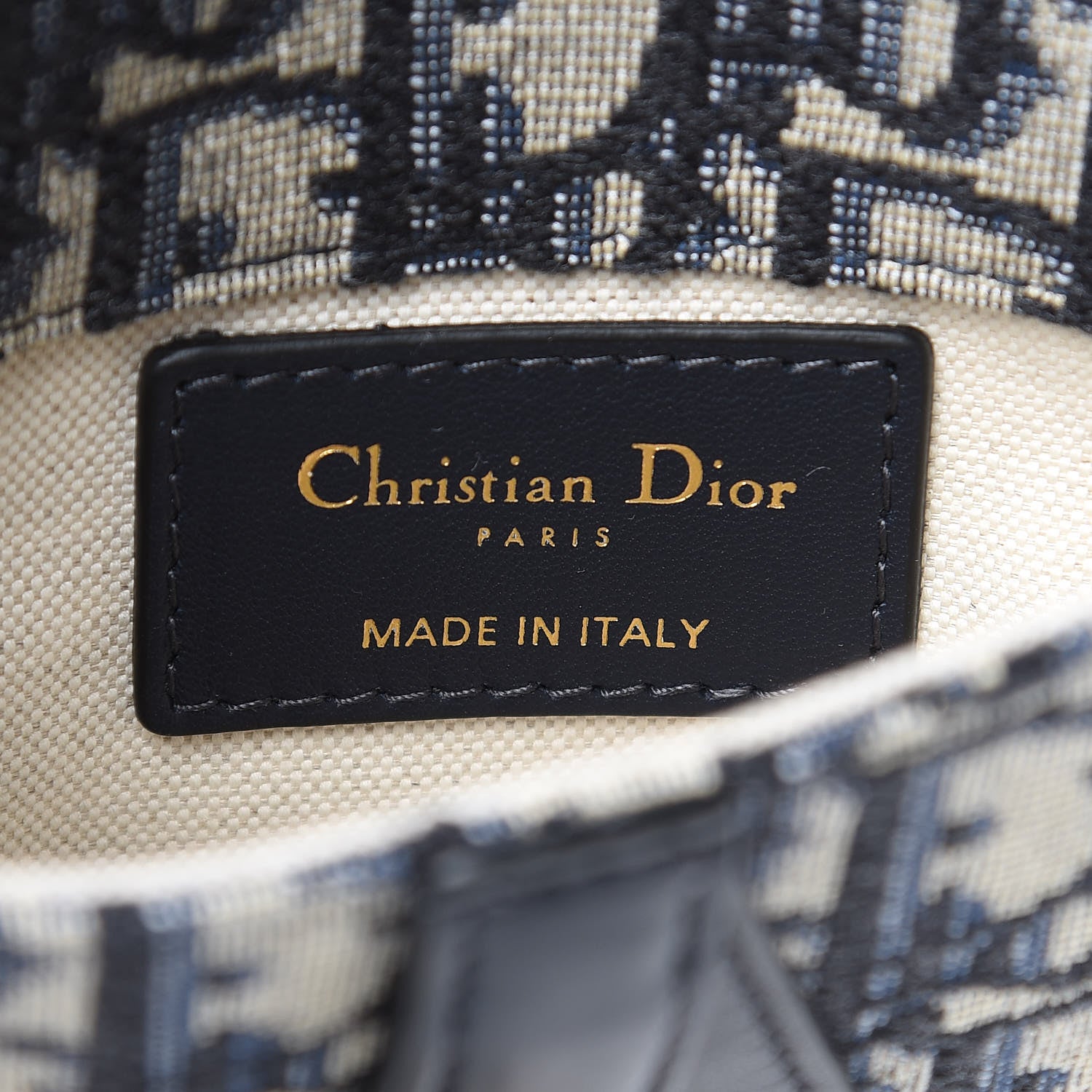 Christian Dior Oblique Saddle Belt Bag Blue 6 of 6