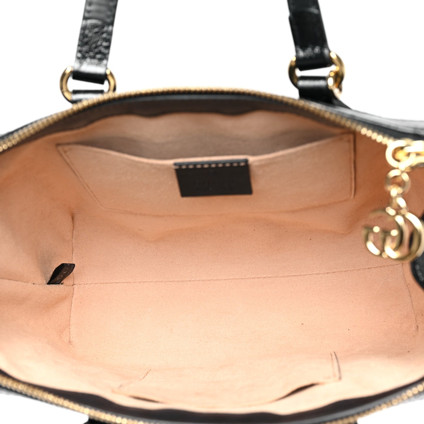 Suede Patent GG Web Small Ophidia Tote Bag Black