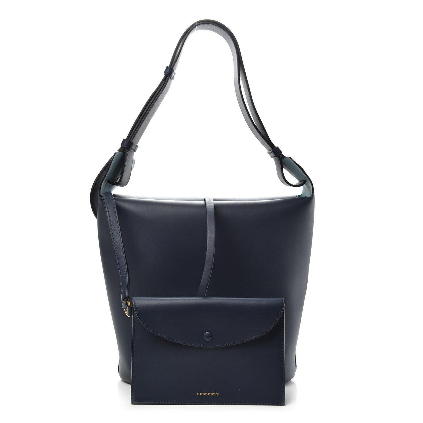 Supple Calfskin Medium Bucket Mid Indigo