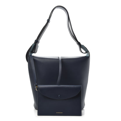 Burberry Supple Calfskin Medium Bucket Mid Indigo 3 of 15