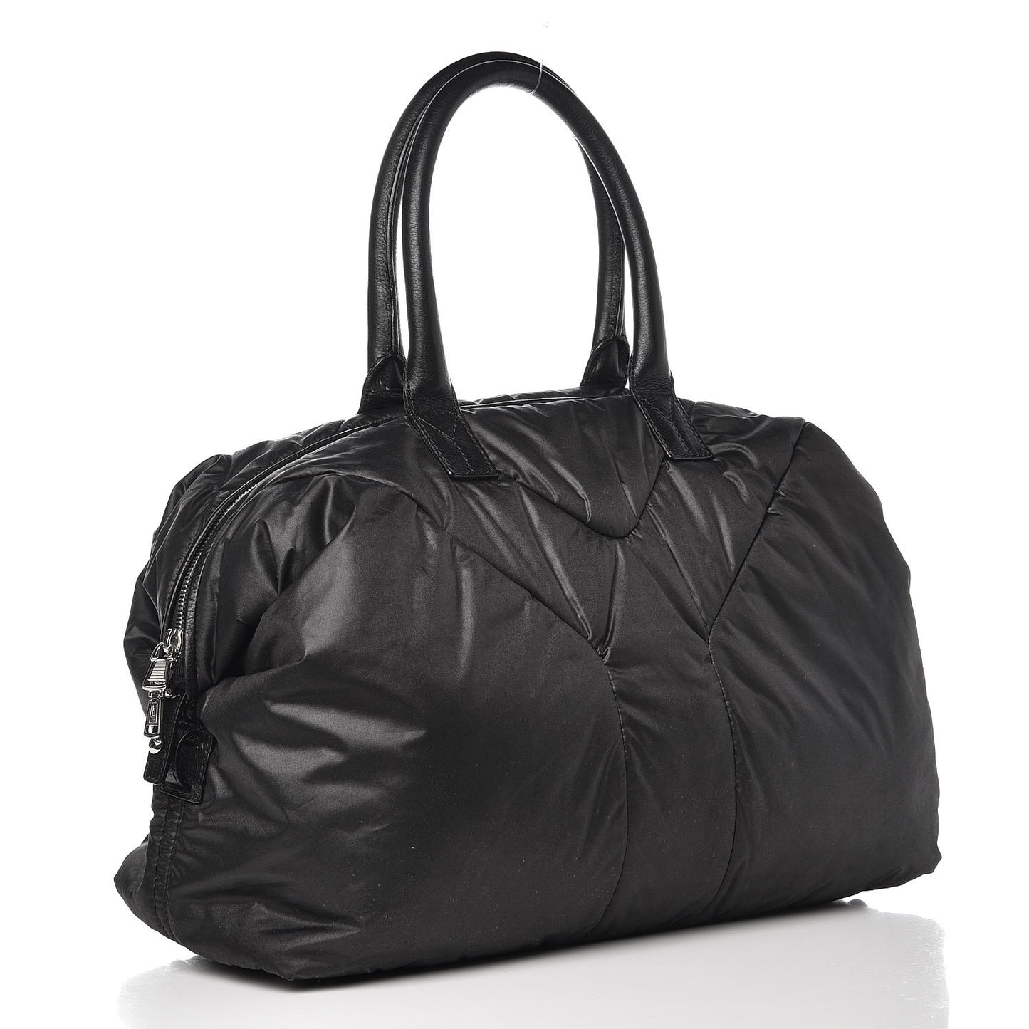 Nylon Medium Easy Y Tote Bag Black