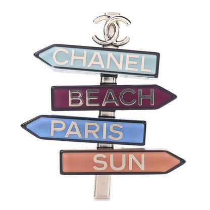 Chanel Resin By The Sea Sign Brooch Multicolor 1 of 4
