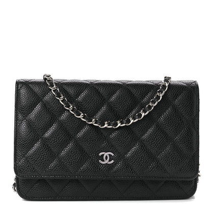 Chanel Caviar Quilted Wallet On Chain WOC Black 1 of 11