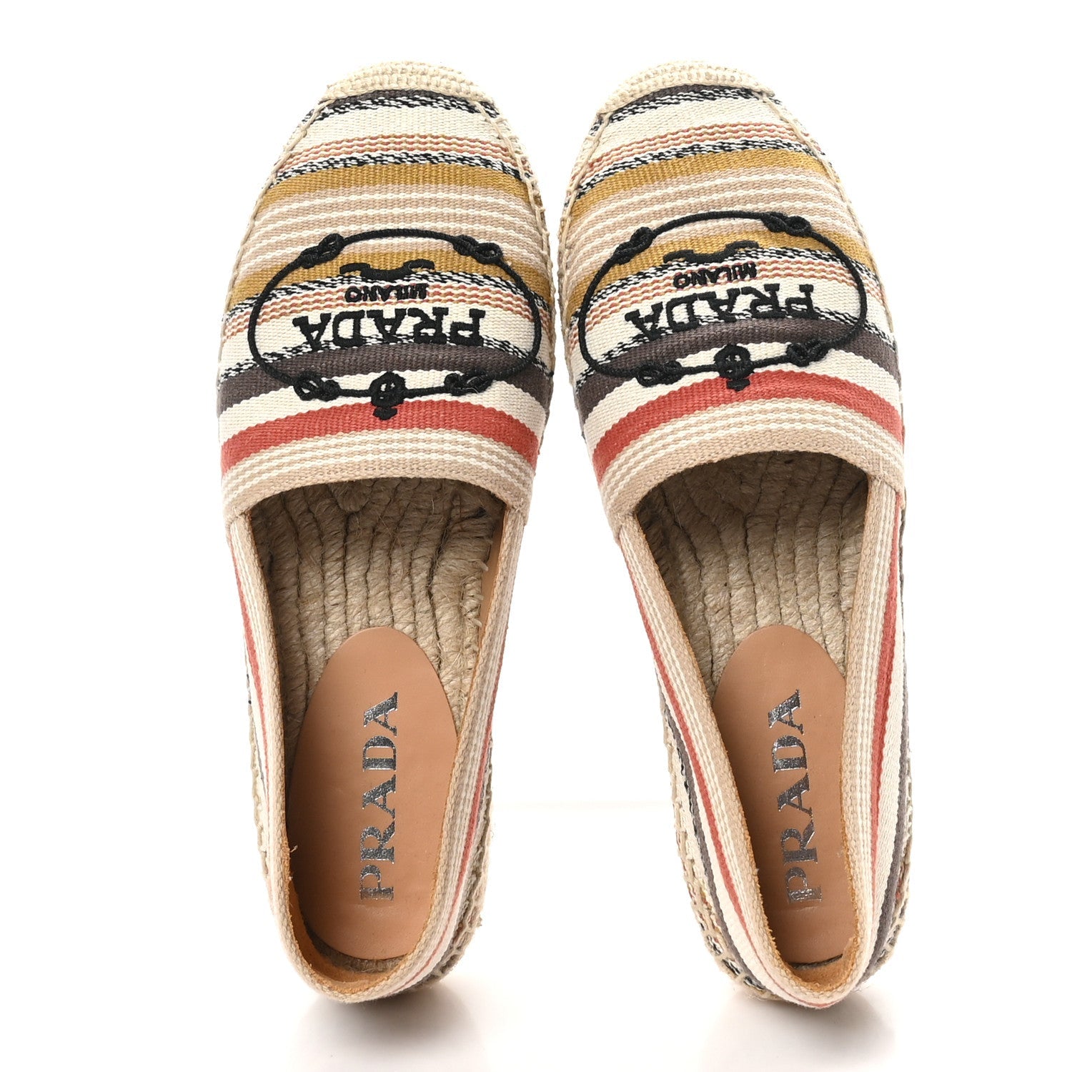 Prada Canvas Logo Espadrilles 36 Corda 5 of 8