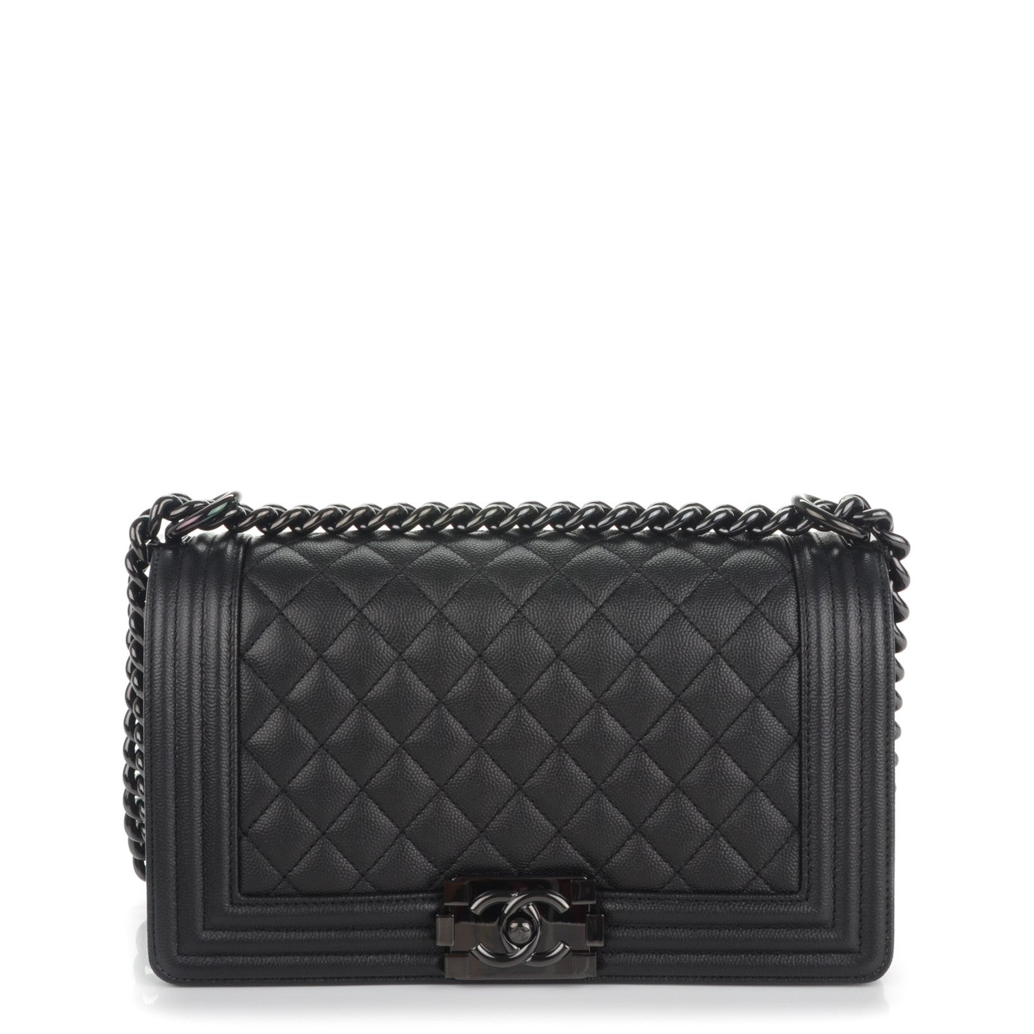 Chanel Caviar Quilted Medium Boy Flap So Black 1 of 7