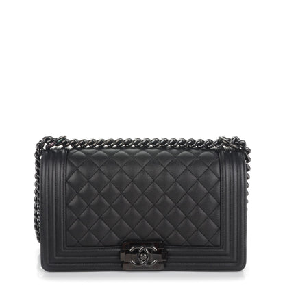 Chanel Caviar Quilted Medium Boy Flap So Black 1 of 7