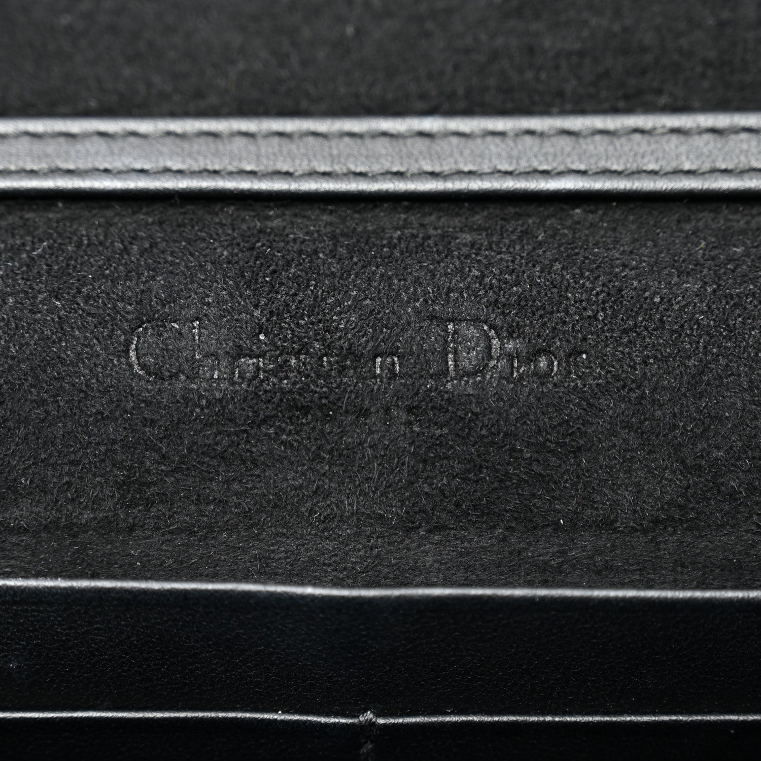 Christian Dior Ultra Matte Calfskin Saddle Chain Pouch Black 6 of 10