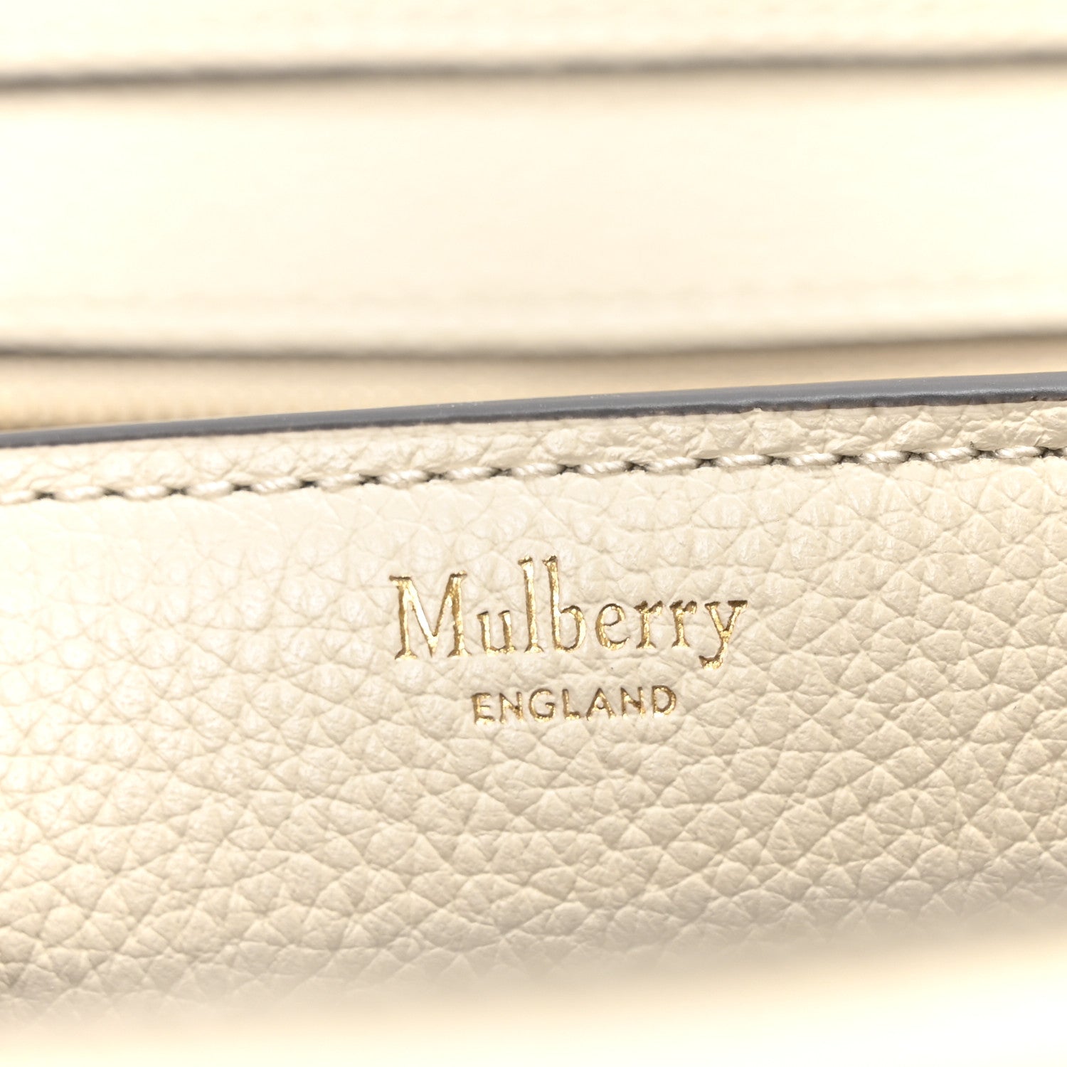Mulberry Small Classic Grain Micro Zipped Bayswater Chalk 6 of 9
