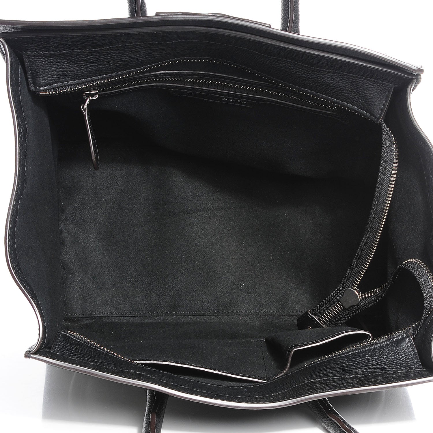 Celine Drummed Calfskin Mini Luggage Black 8 of 8