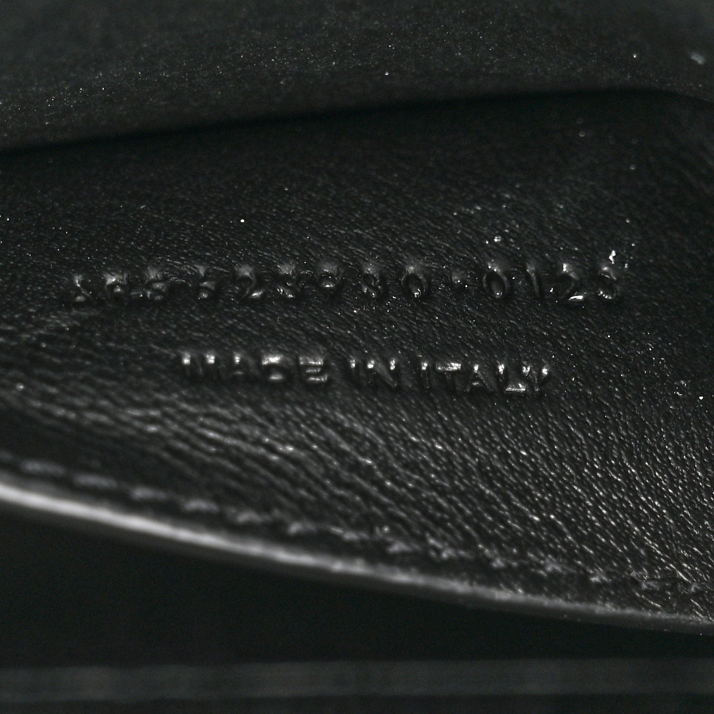 Calfskin Crocodile Embossed Mini Classic Monogram Cassandra Top Handle Black