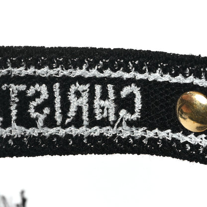 Christian Dior Woven Cotton J'Adior Friendship Star Bracelet Black 4 of 4