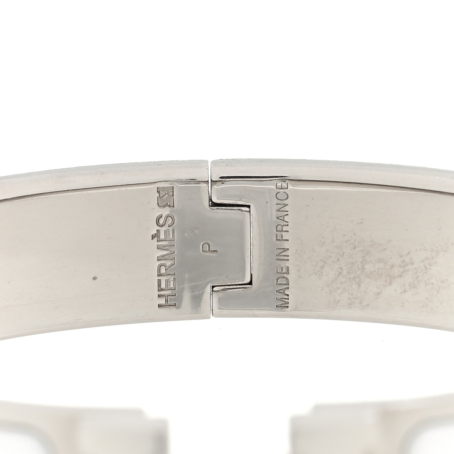 Hermes Enamel Narrow Clic Clac H Bracelet PM White 4 of 4