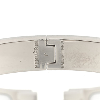 Hermes Enamel Narrow Clic Clac H Bracelet PM White 4 of 4