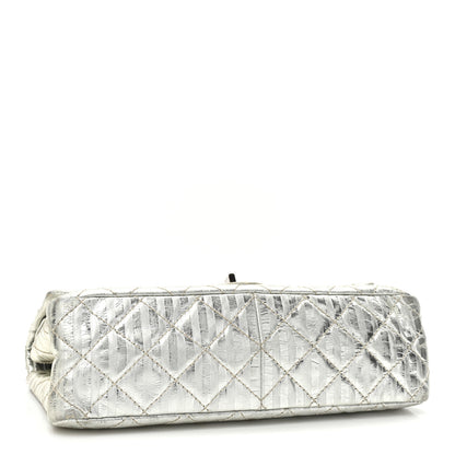 Chanel Metallic Calfskin Striped 2.55 Reissue 227 Silver 4 of 18