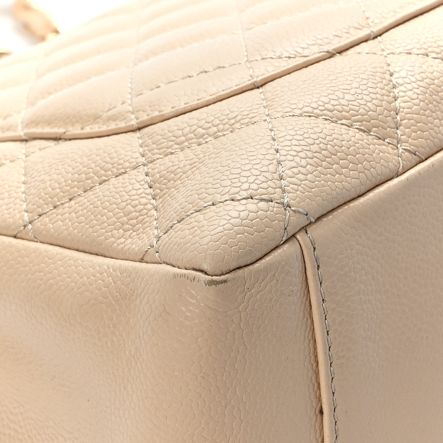 Chanel Caviar Quilted Grand Shopping Tote GST Beige Clair 10 of 12