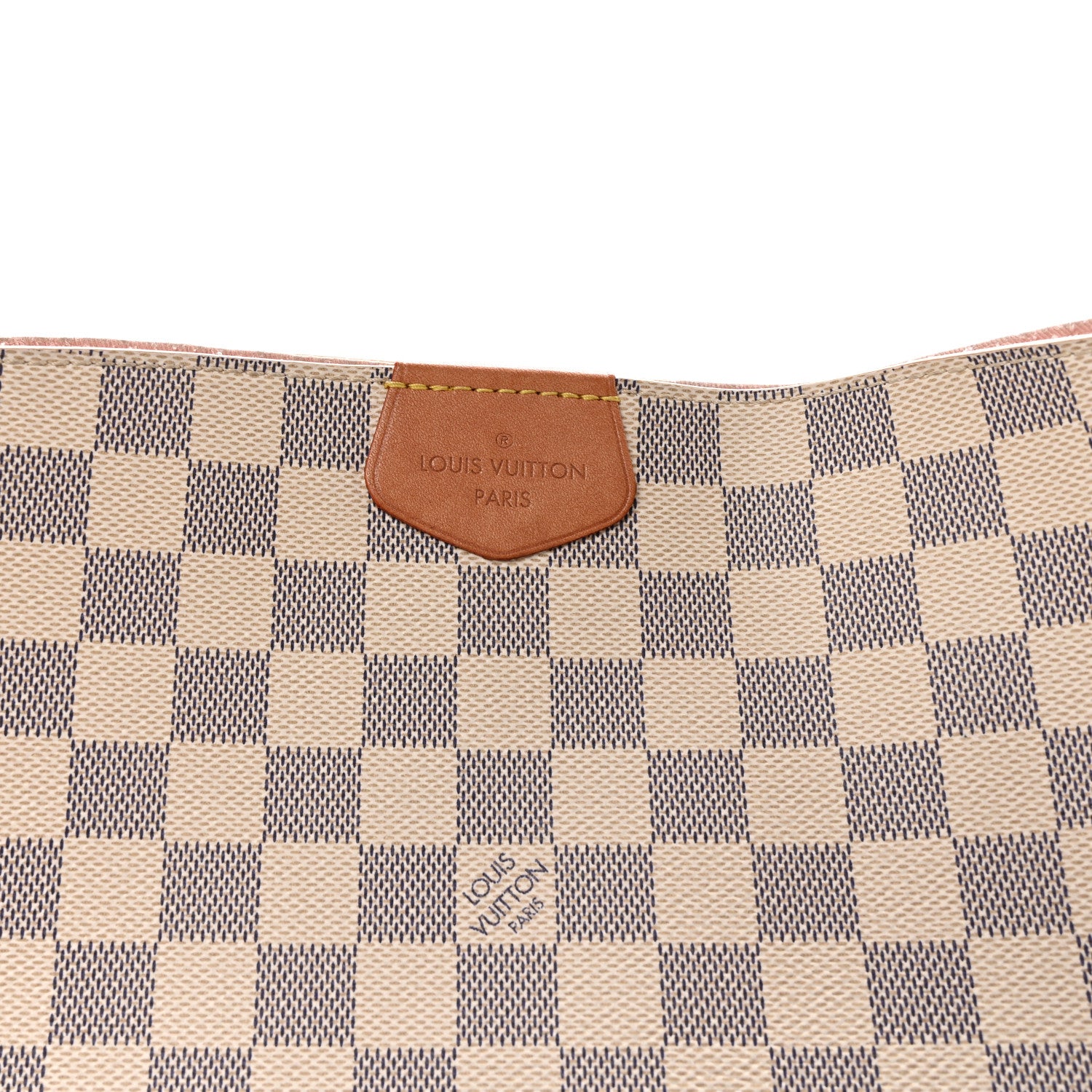 Louis Vuitton Damier Azur Graceful MM Rose Ballerine 7 of 9