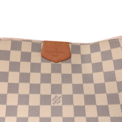 Louis Vuitton Damier Azur Graceful MM Rose Ballerine 7 of 9